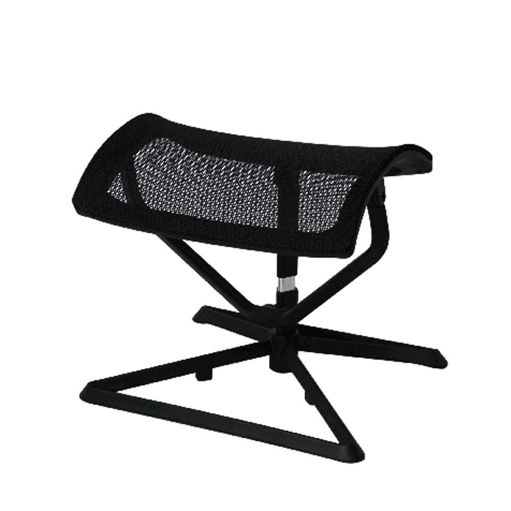 Benstøtte Til Kontorstol, Justerbar, sort Sort