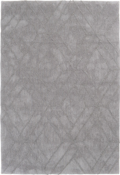 Gulvtæppe Loomery Jay 70x140 cm sølv mikrofiberpolyester ball yarn loop Sølv