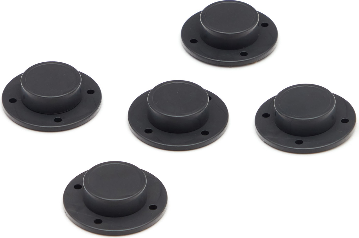 Justerbare møbelfødder Kave Home Litto til bogreoler sort 5-pak Sort