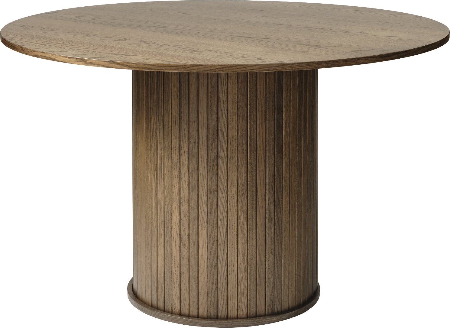 Nordique Design Nola rundt spisebord i røget egetræ Ø120 x H75 cm Smoked