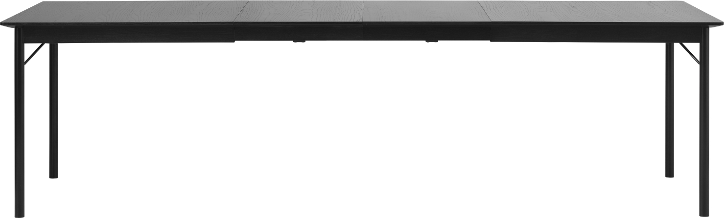 Savona tillægsplade Nordique Design  -  sort egetræ 50 x 3,7 cm forlænger spisebord Sort