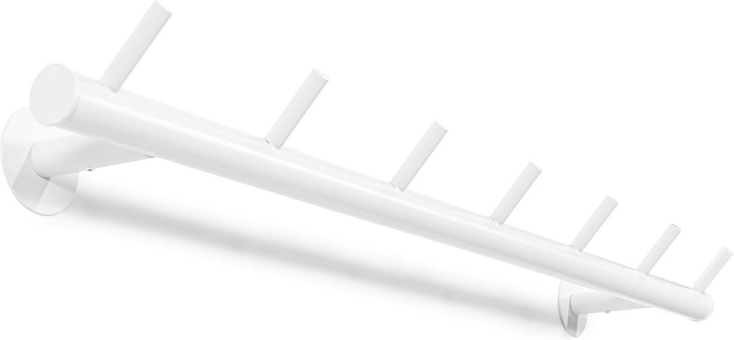 Entréknagerække Spinder Design Odin mat hvidt stål, 8 kroge H8ÃB80ÃD13 cm Hvid