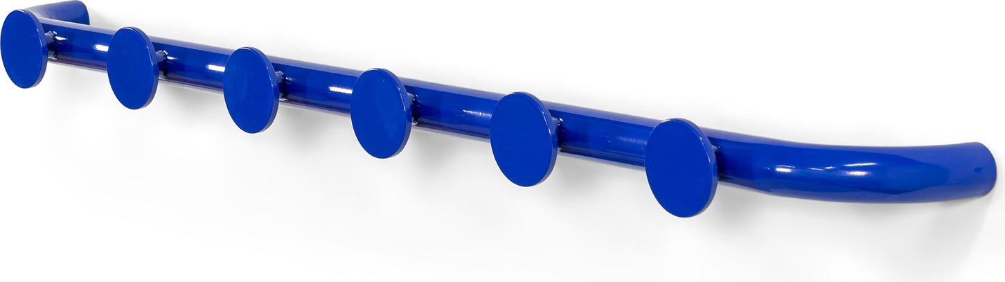 Entréknagerække Spinder Design Retro ultramarin stål 6 kroge 75 cm Ultramarin
