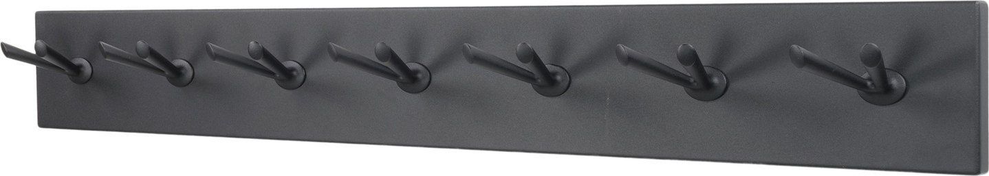 Entré-knagerække Spinder Design Pull i sort pulverlakeret stål med 6 kroge Sort