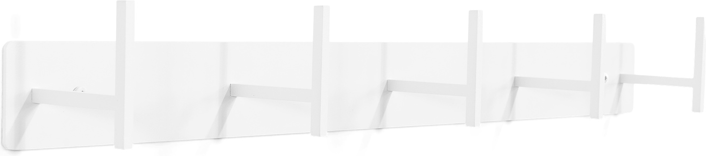 Entréknagerække Spinder Design Chapman 5 kroge hvidlakeret stål 64 cm Hvid