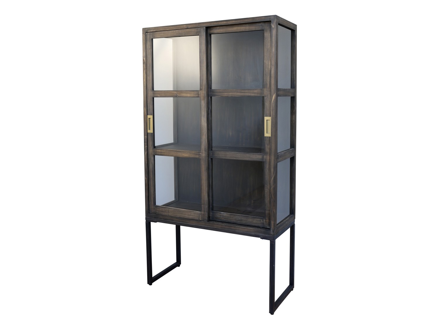 CHIC ANTIQUE VITRINESKAB M/SKYDELÅGER - 161