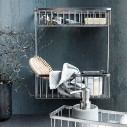 House Doctor dobbelt kurv Bath - sølv