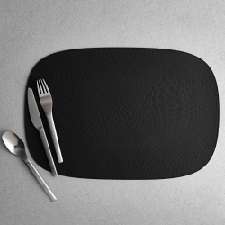 Dækkeservietter Karim Rashid - 6 stk. sort