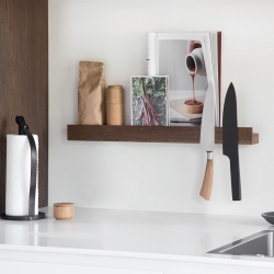 EKTA Living Hylde med magneter i røget egetræ - 60 cm