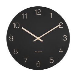 Charm vægur Karlsson med tal - sort