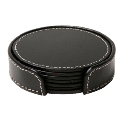 Læder glasbrikker - sorte