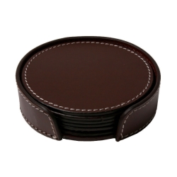 Læder glasbrikker - chocolate