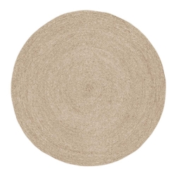 Dixie rund tæppe Ella - lys natur
