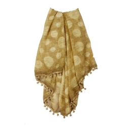 Dot tørklæde - mustard