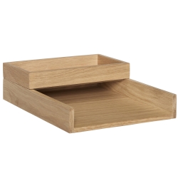 Rail Desk Organiser i træ - Hübsch