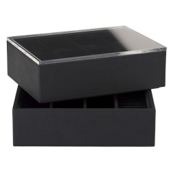 Mojoo Sting urskrin - sort kunst læder