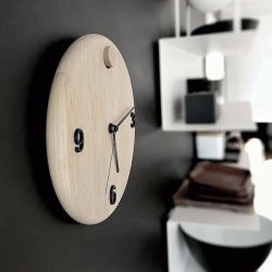 Vægur Wood time egetræ