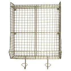 Wire holder til væg - messing look